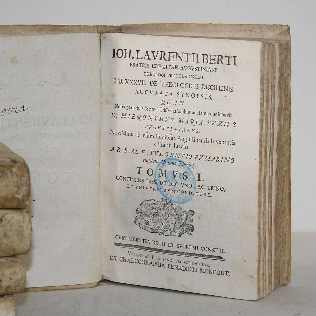 Nice Collection of 18th Century Weathered Spanish Vellum Books 1