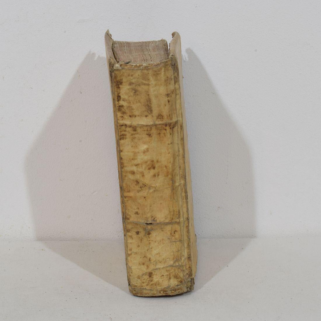Bella collezione di libri in Vellum spagnolo invecchiato del 18° secolo in vendita 2