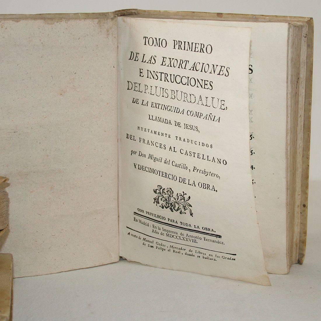 Nice Collection of 18th Century Weathered Spanish Vellum Books 5