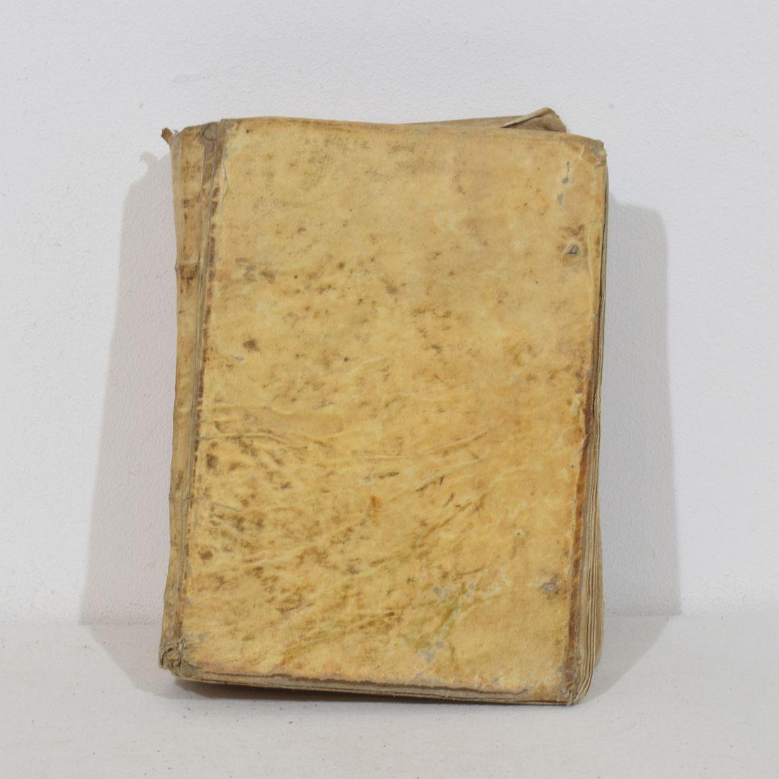 Bella collezione di libri in Vellum spagnolo invecchiato del 18° secolo in vendita 3