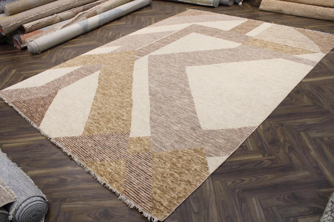 Hand-Knotted Nice Contemporary Modern Art Deco Design Rug For Sale