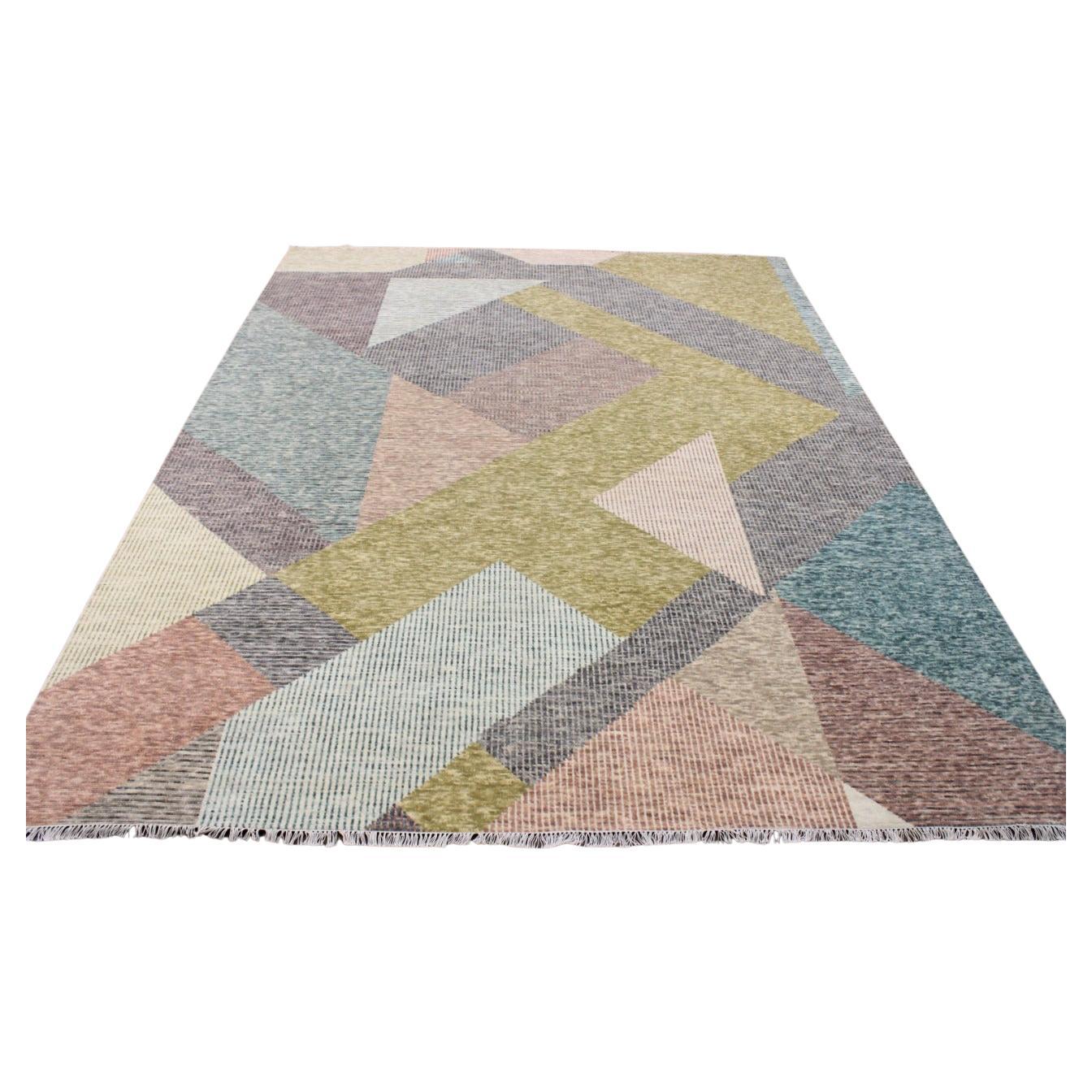 Nice contemporary modern art deco design rug For Sale