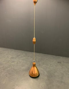 Nice Copper Ceiling Lamp Attributed to Paavo Tynell