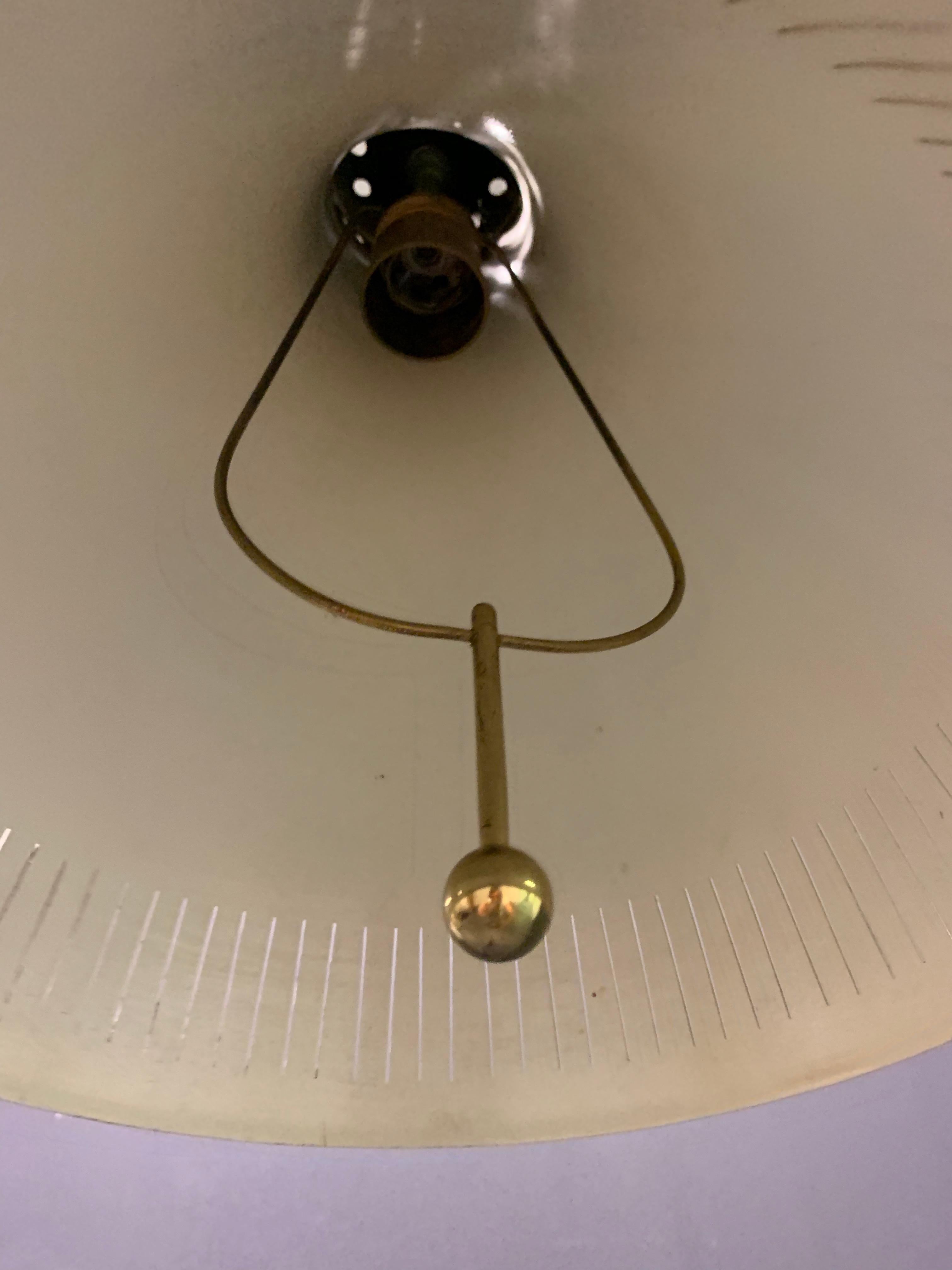 Mid-20th Century Nice Copper Ceiling Lamp Attributed to Paavo Tynell For Sale