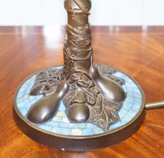 Nice Detail Bronzed Finish Table Lamp with Tiled Detailing Floral Tree like Form