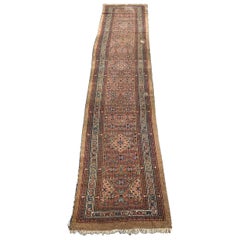 Nice Distressed Antique Sarab Runner