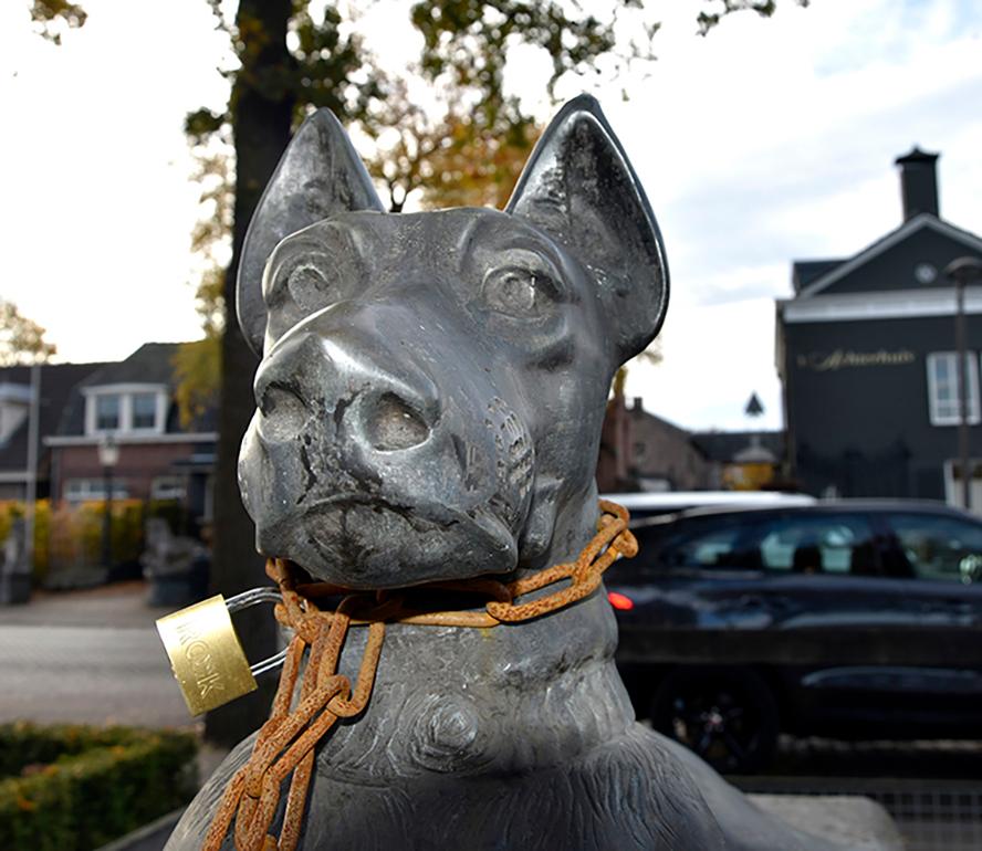 Belgian Nice Dog Statue, 20th Century