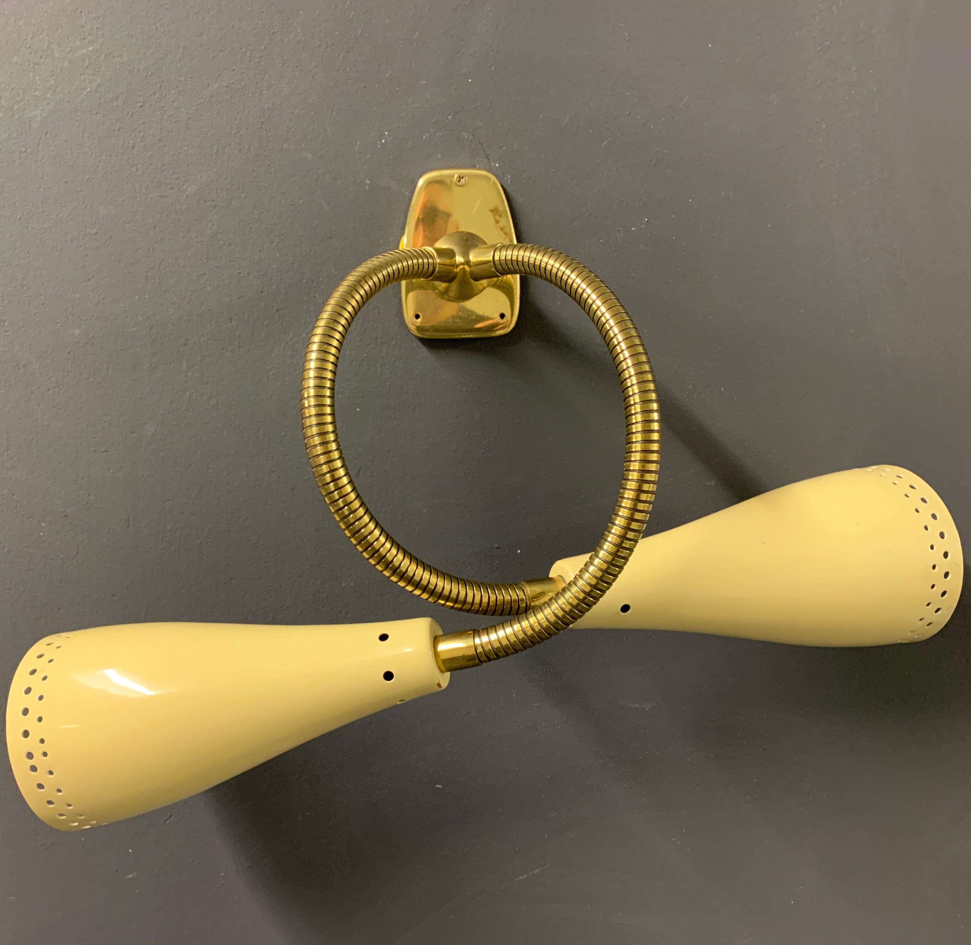 Nice Double Arm Wall Sconce by J.T. Kalmar In Good Condition In Munich, DE