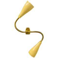 Nice Double Arm Wall Sconce by J.T. Kalmar