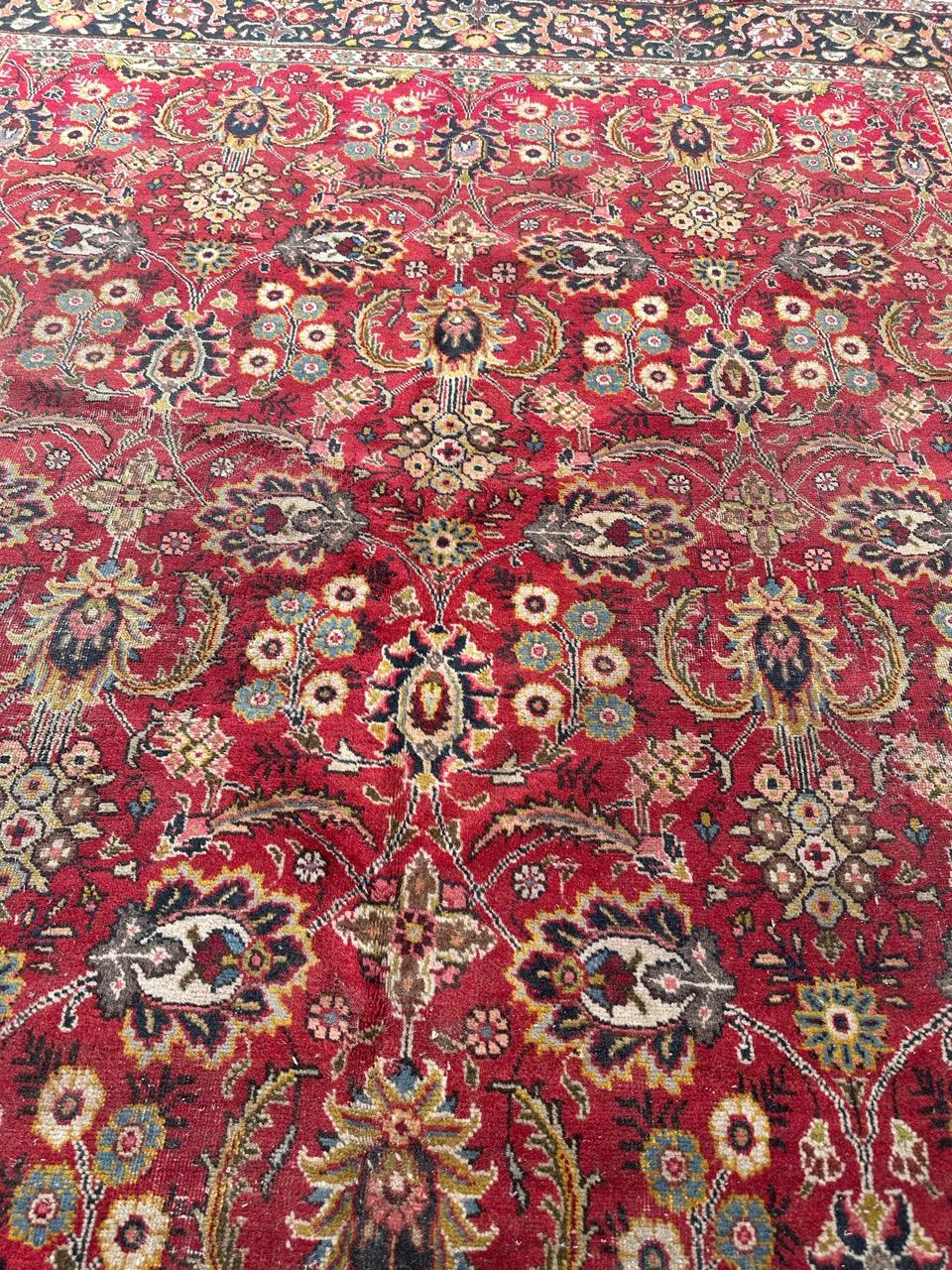 Bobyrug’s Nice early 20th century tabriz rug For Sale 2