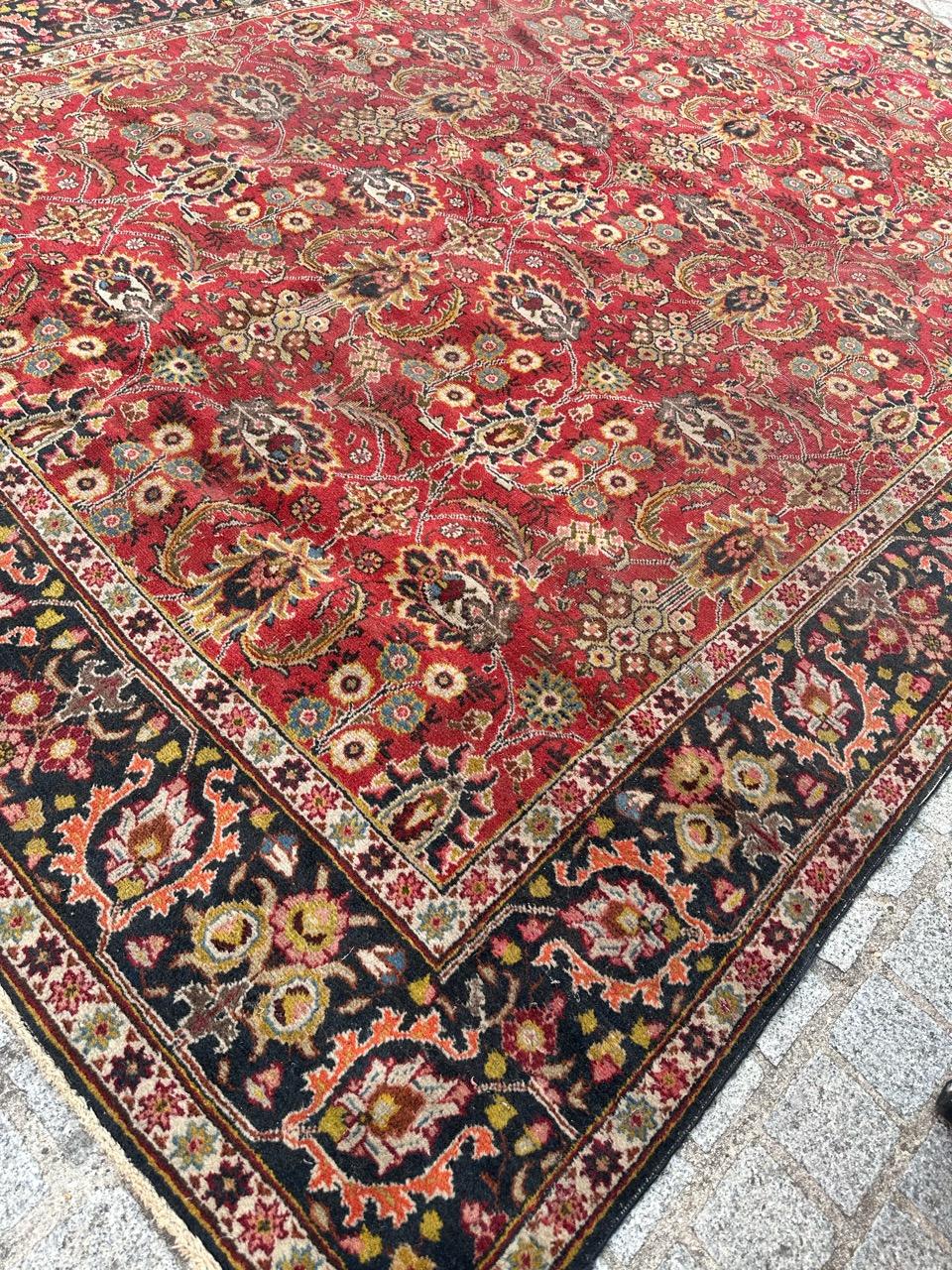 Bobyrug’s Nice early 20th century tabriz rug For Sale 3