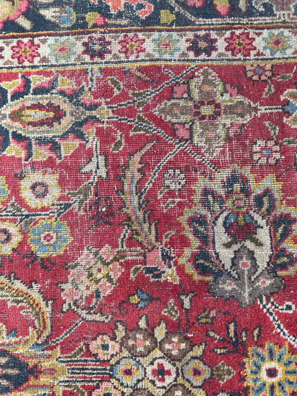 Tabriz Bobyrug’s Nice early 20th century tabriz rug For Sale