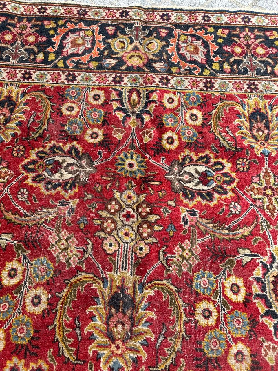Asian Bobyrug’s Nice early 20th century tabriz rug For Sale