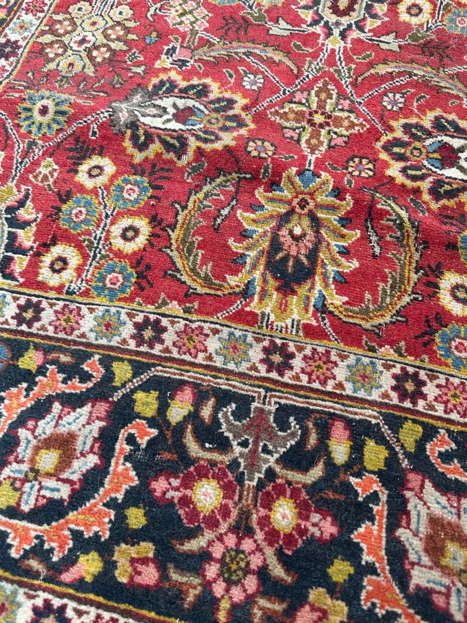 Wool Bobyrug’s Nice early 20th century tabriz rug For Sale