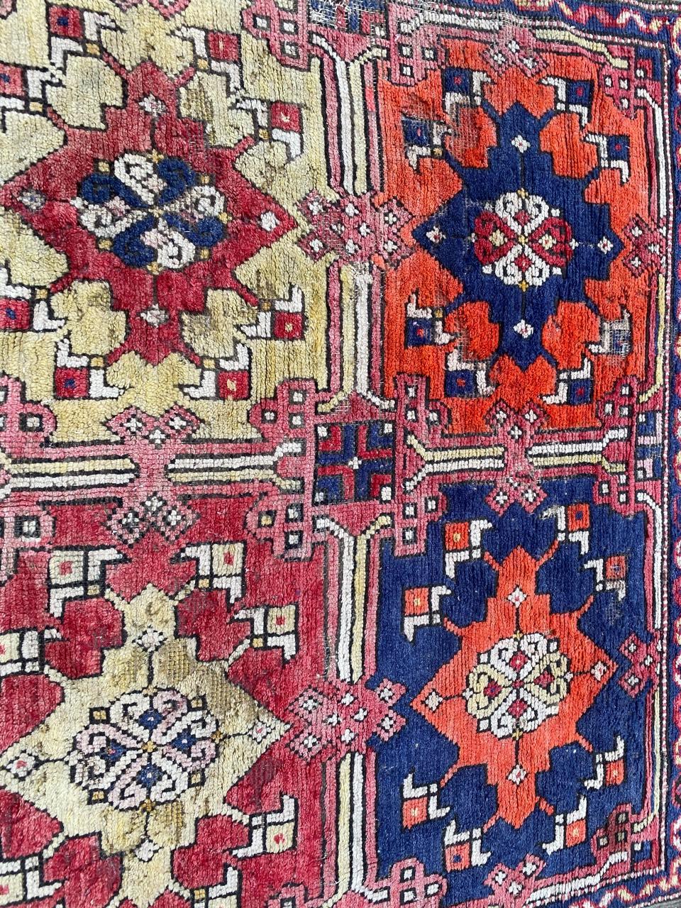 Bobyrug’s Nice Early 20th Century Turkish Smyrne Rug For Sale 6