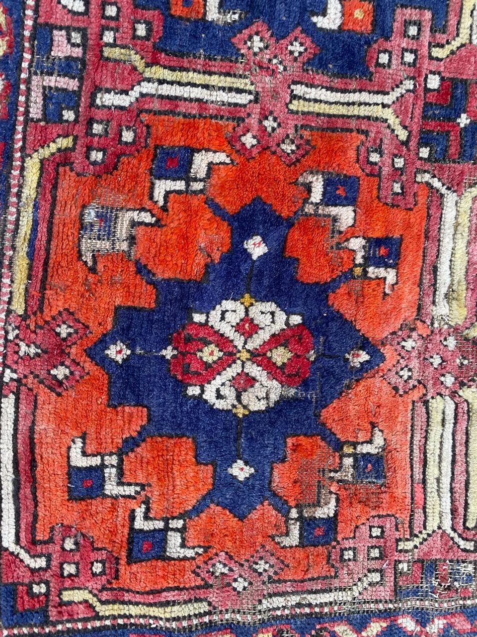 Hand-Knotted Bobyrug’s Nice Early 20th Century Turkish Smyrne Rug For Sale