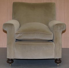 Fauteuil club anglais édouardien Cadre en chêne massif Fauteuil de lecture de grande bibliothèque