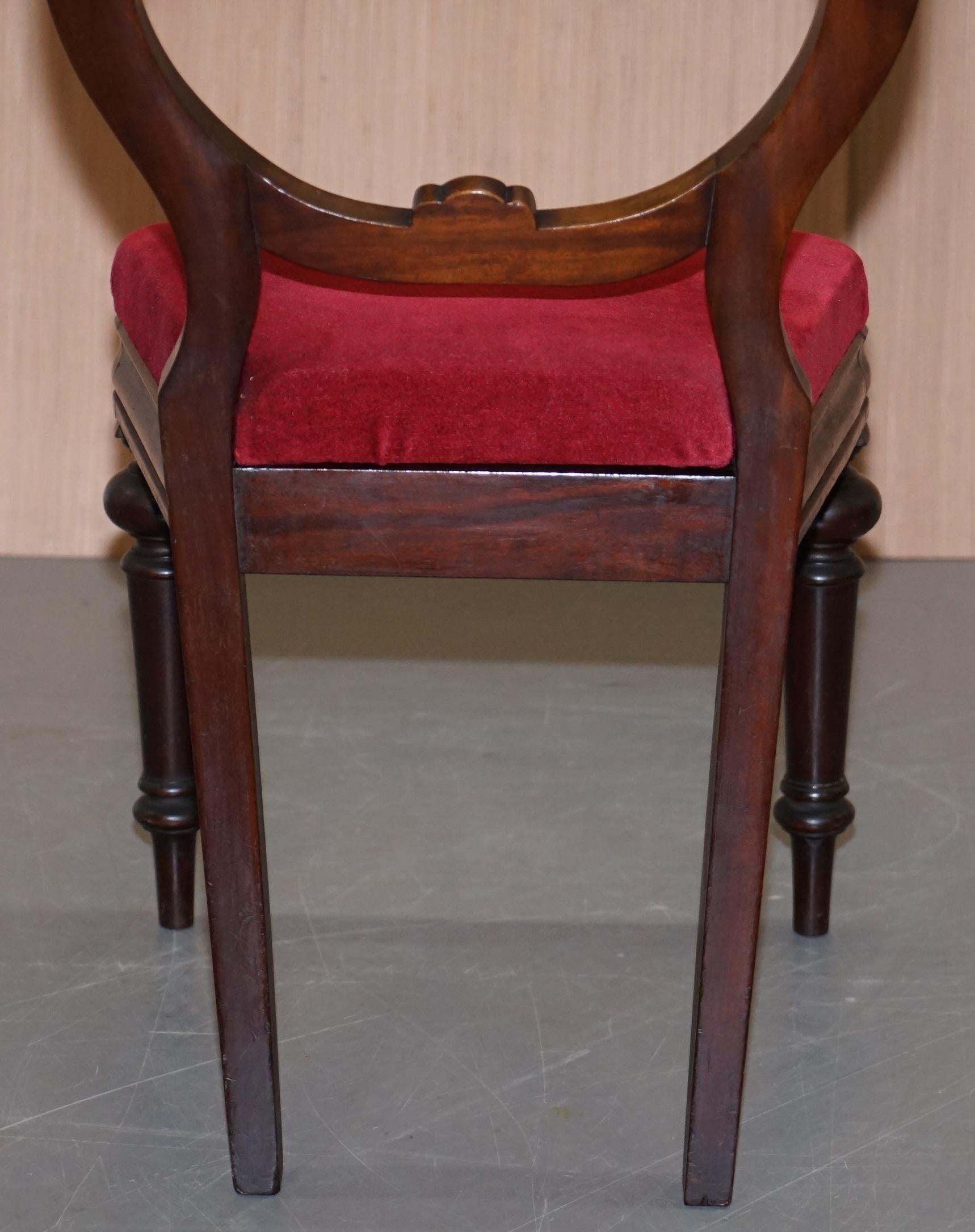 Nice Edwardian Medallion Spoon Back Chair for Dressing Table or Desk Office Use 4