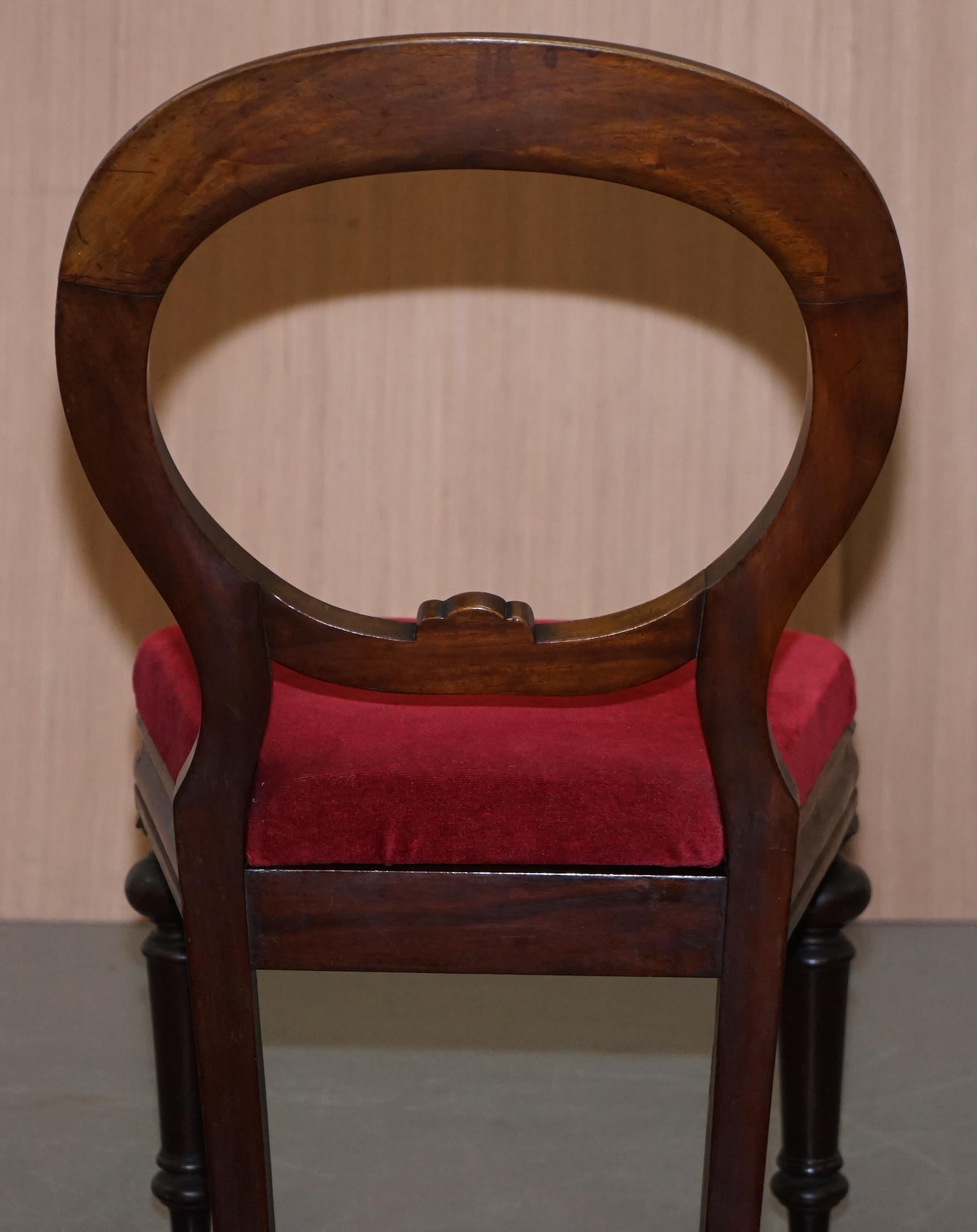 Nice Edwardian Medallion Spoon Back Chair for Dressing Table or Desk Office Use 3