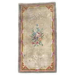 Nice Fine Antique Little French Savonnerie Rug