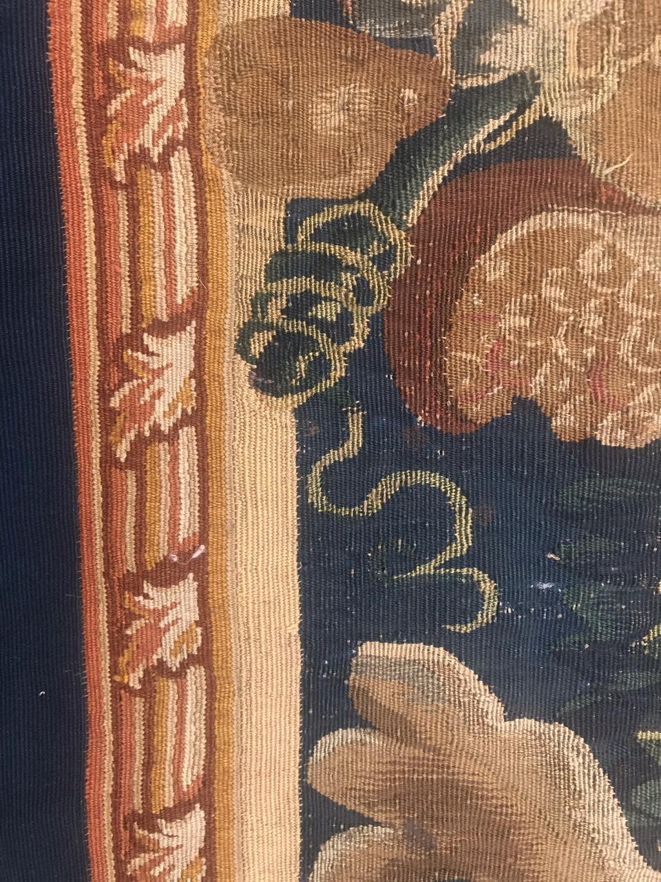 Hand-Woven Nice Flamish 17th Century Tapestry Fragment