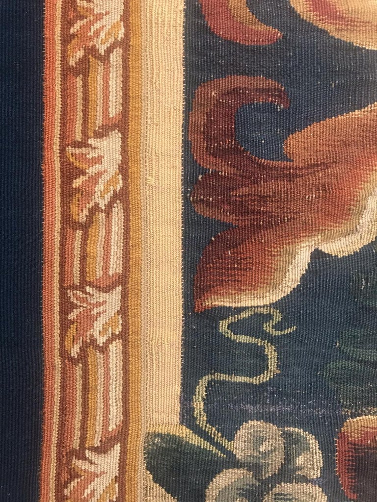 Nice Flamish 17th Century Tapestry Fragment 1