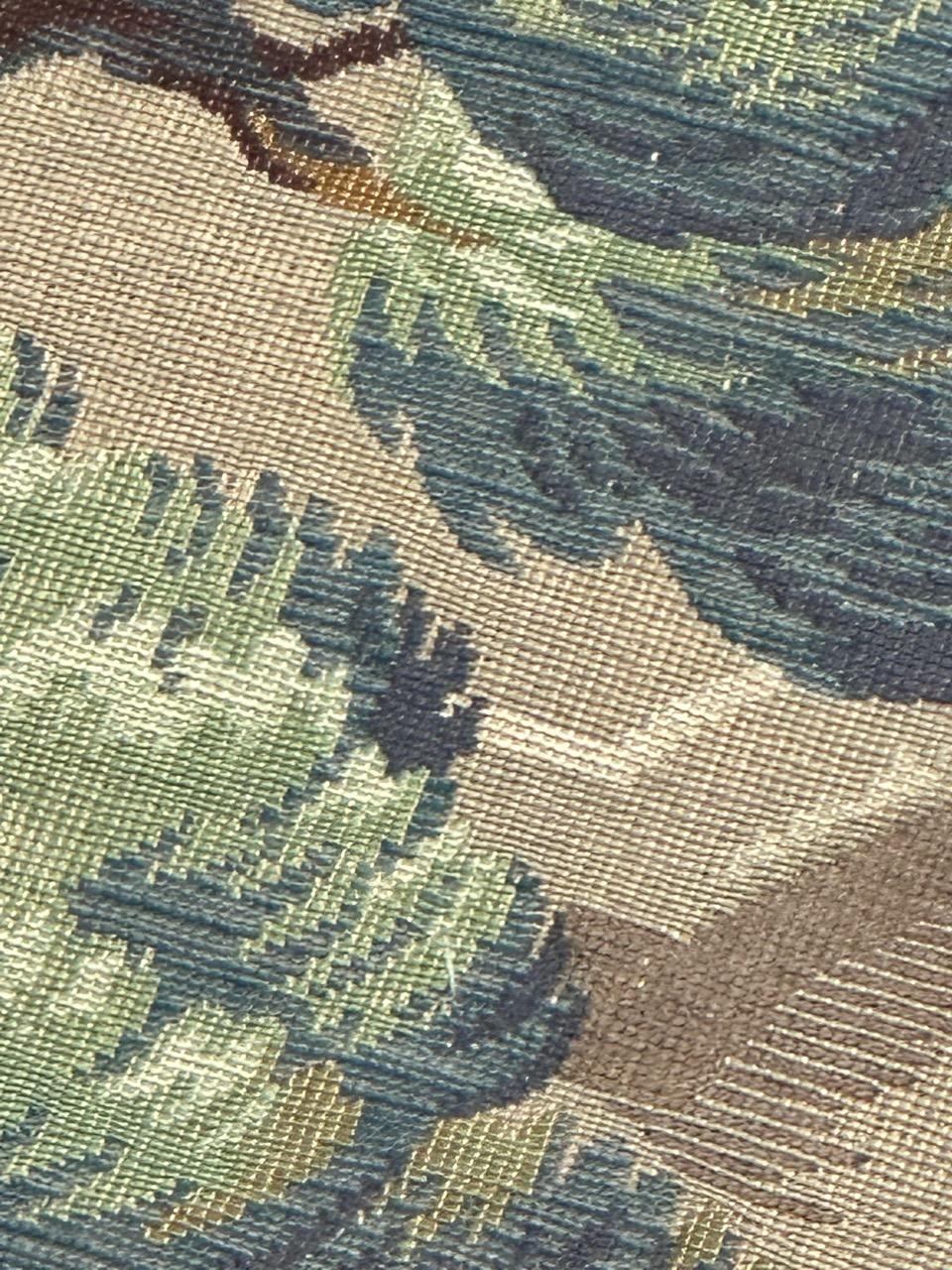 Nice French Aubusson Style Jacquard Tapestry “Berger Galant” For Sale 11