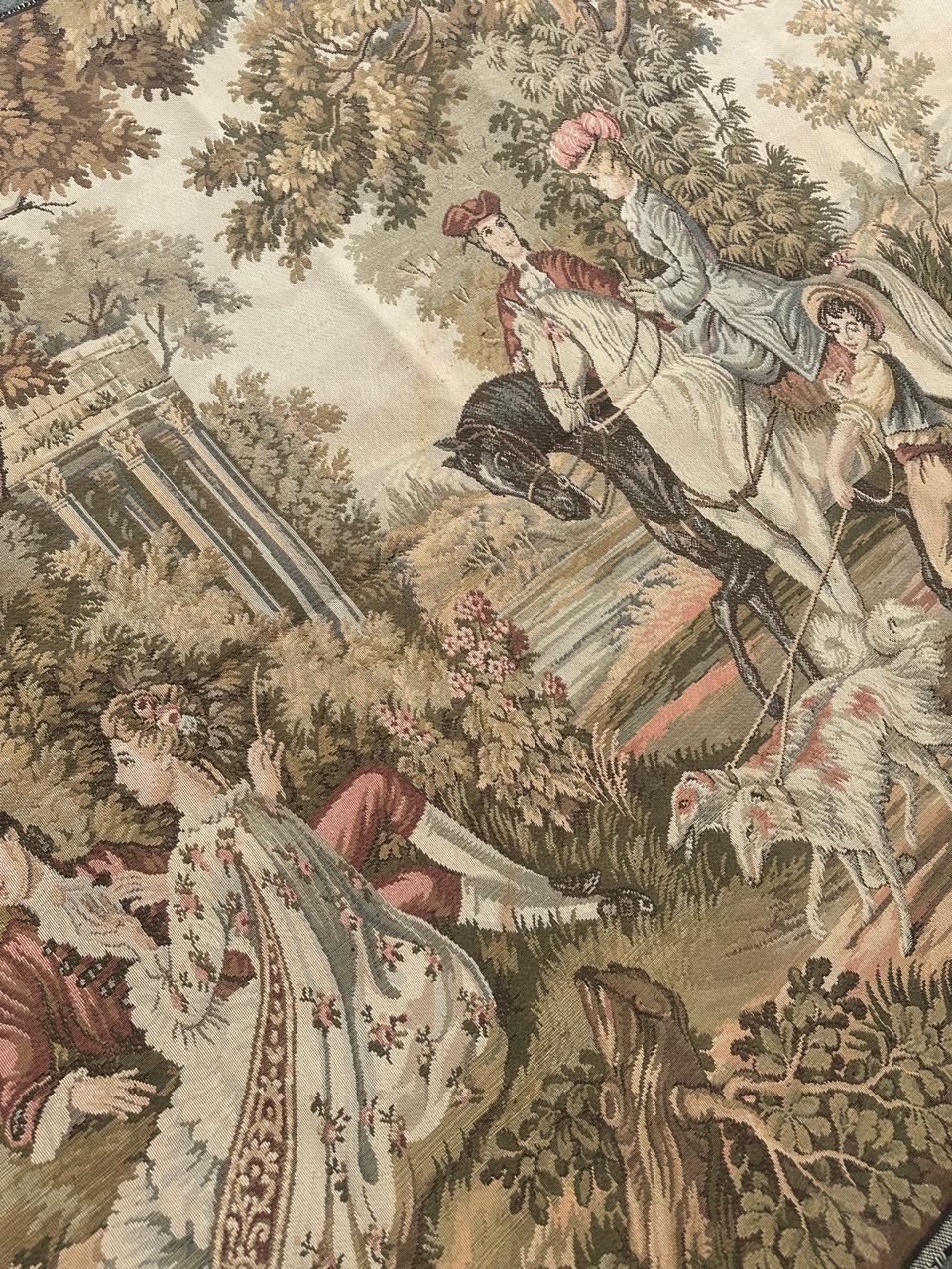 Bonito Tapiz Jacquard Francés Estilo Aubusson en venta 6