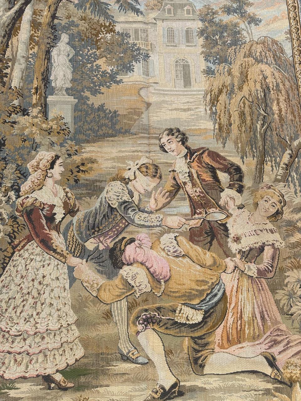 Bonito Tapiz Jacquard Francés Estilo Aubusson en venta 8