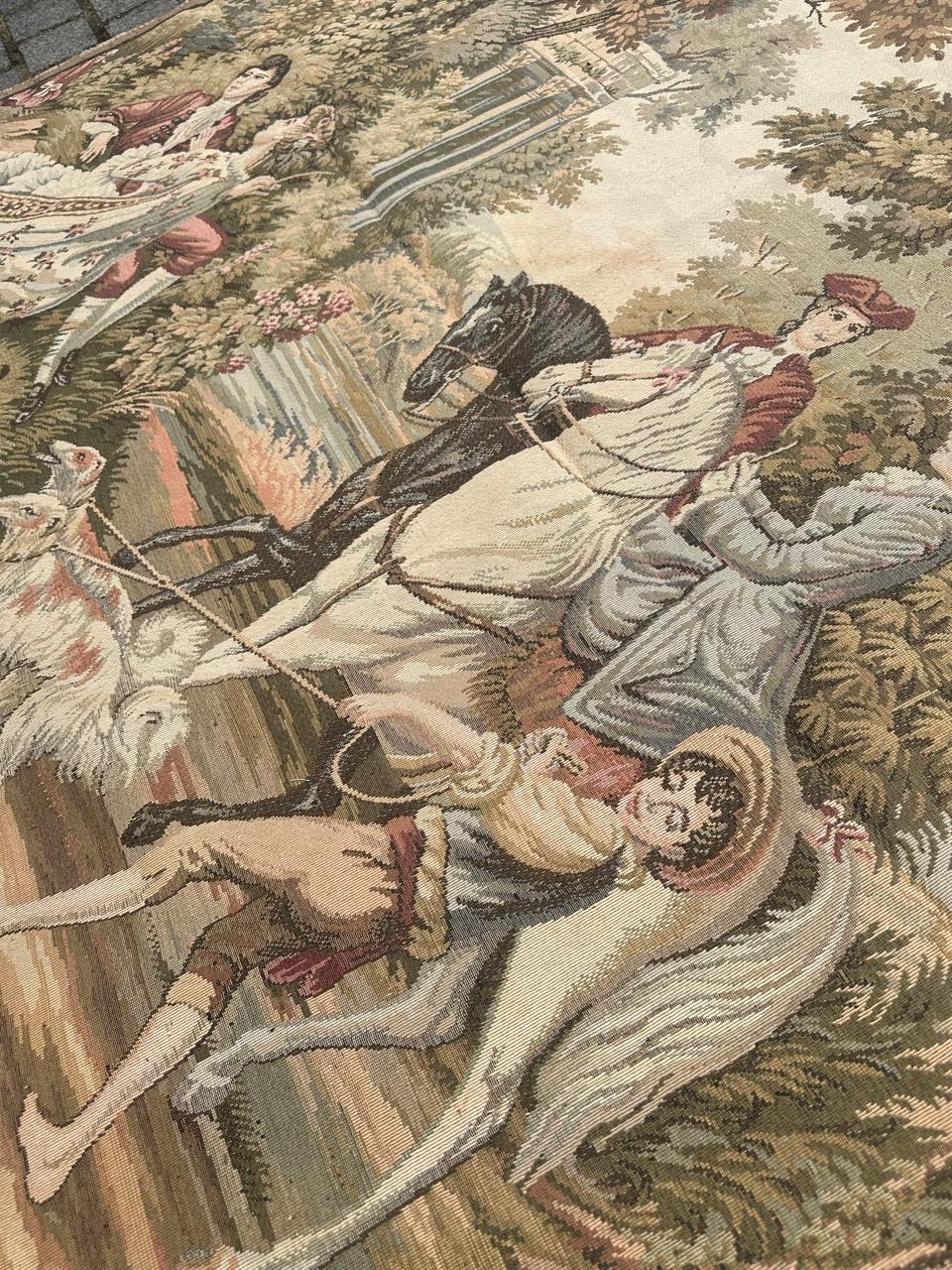 Bonito Tapiz Jacquard Francés Estilo Aubusson en venta 9