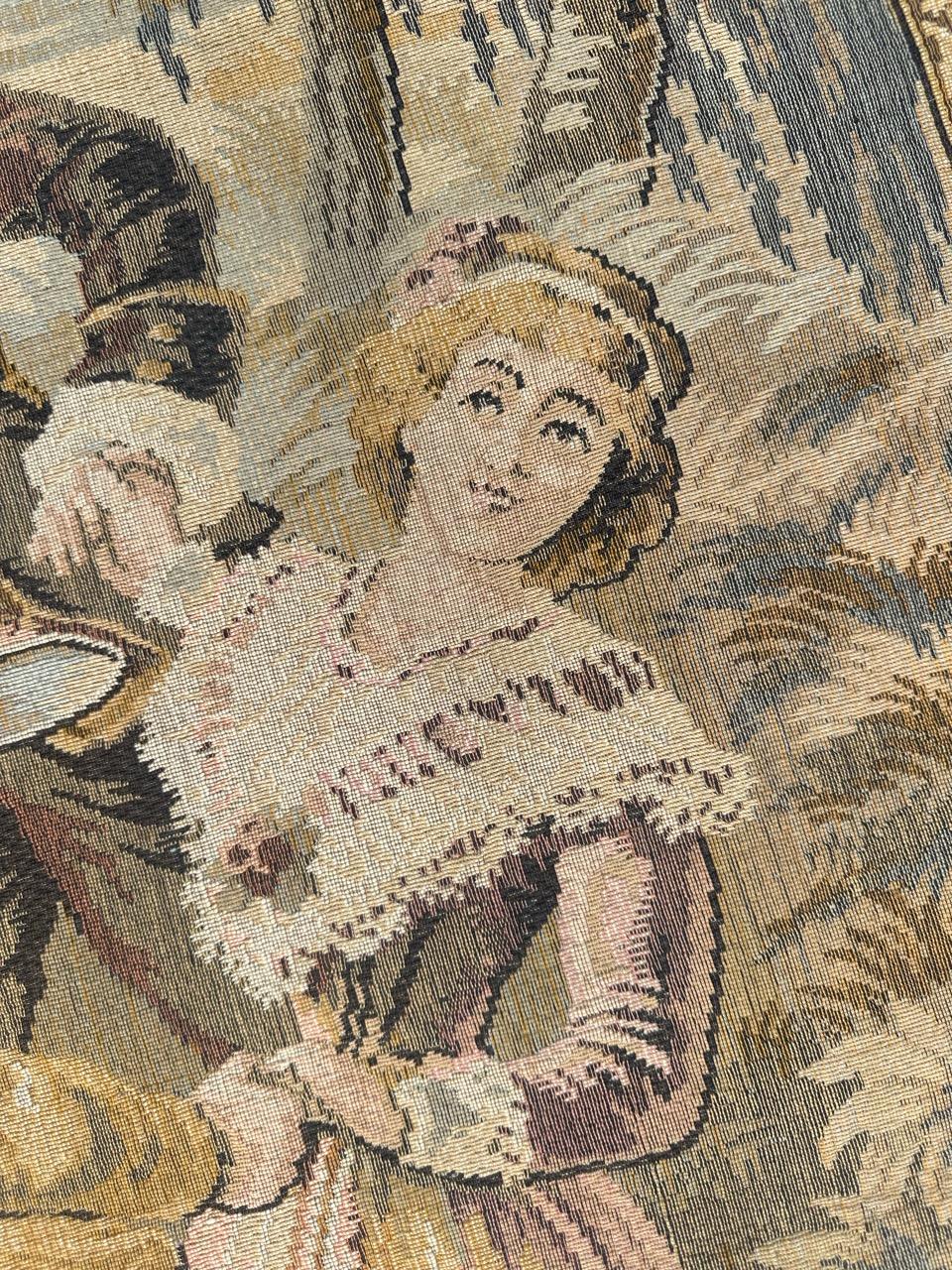 Bonito Tapiz Jacquard Francés Estilo Aubusson en venta 11