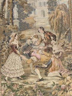 Bonito Tapiz Jacquard Francés Estilo Aubusson