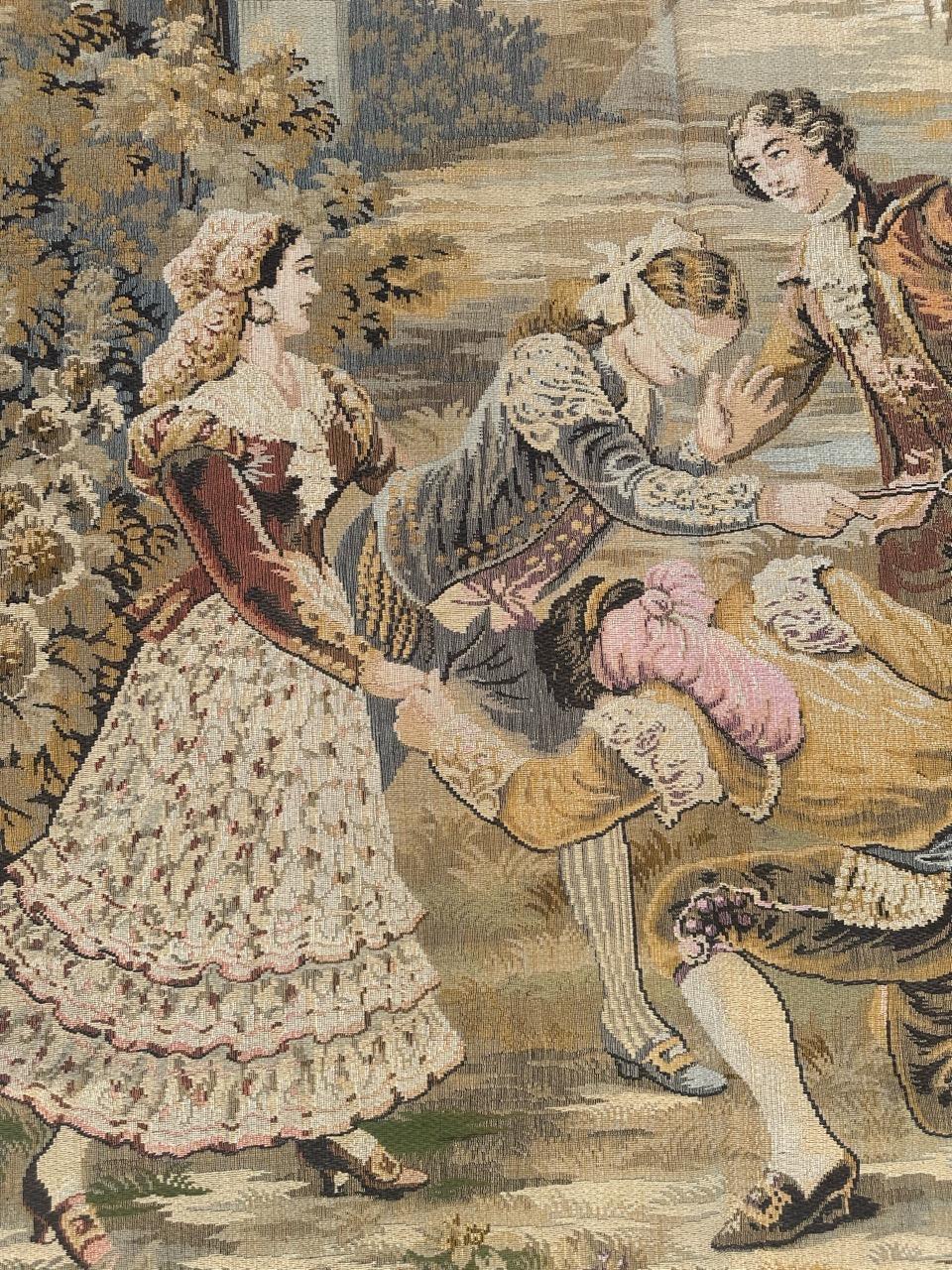 Bonito Tapiz Jacquard Francés Estilo Aubusson en Bueno estado para la venta en Saint Ouen, FR