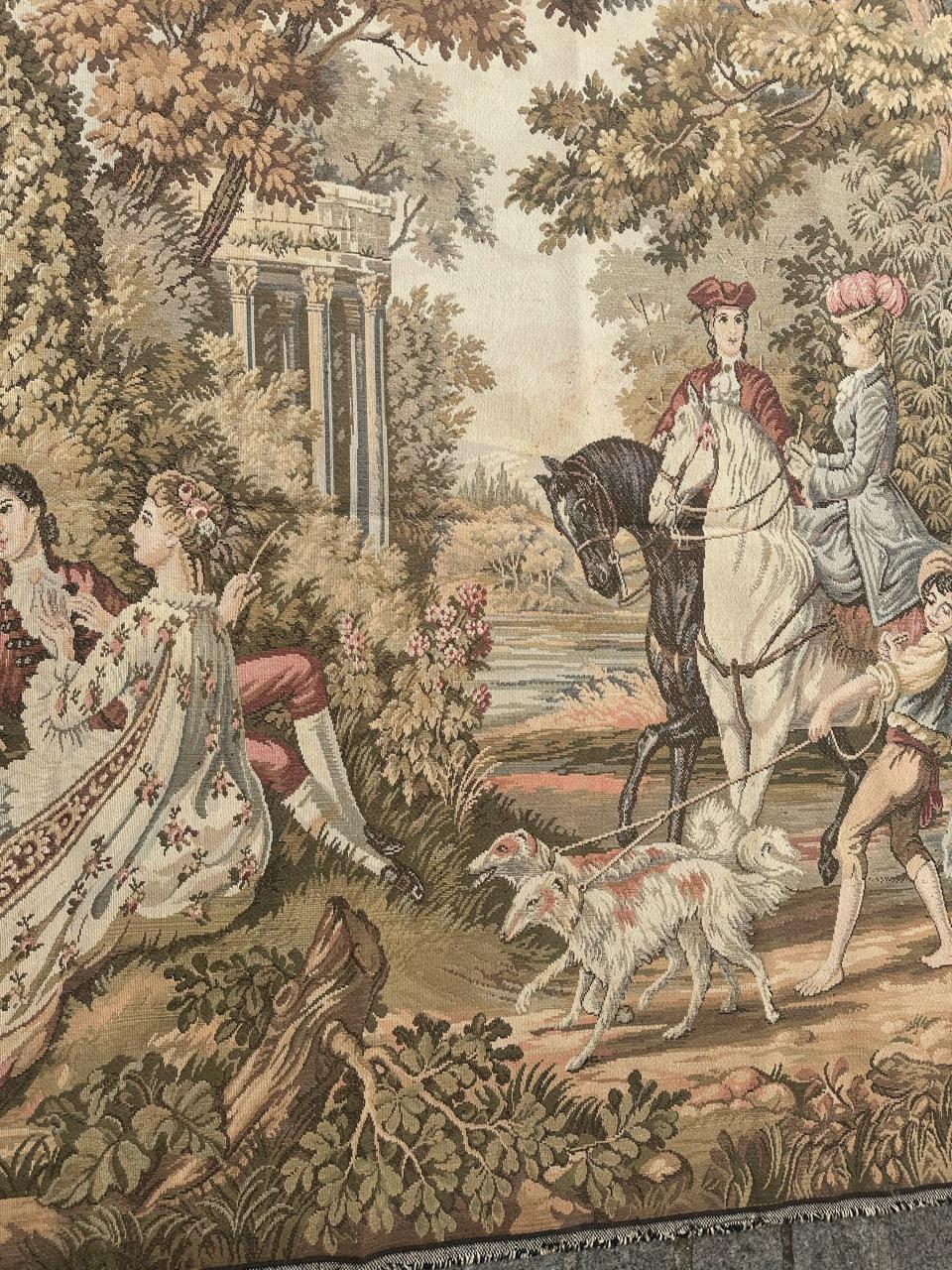 Bonito Tapiz Jacquard Francés Estilo Aubusson en venta 2