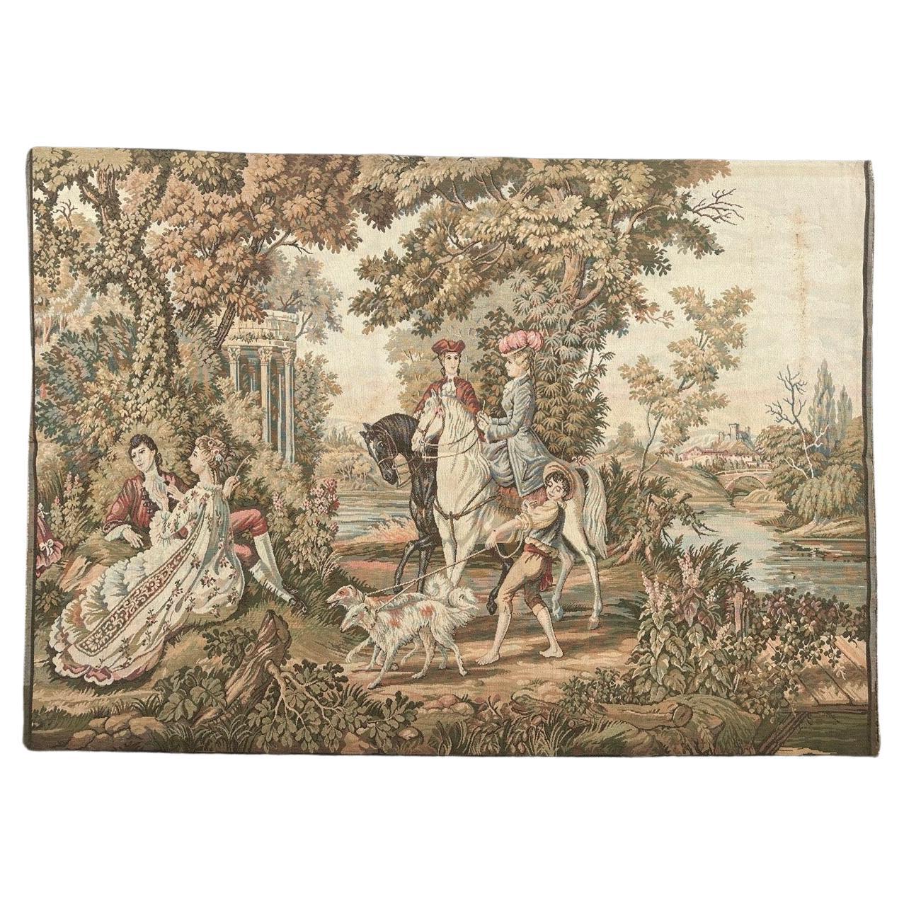 Bonito Tapiz Jacquard Francés Estilo Aubusson en venta