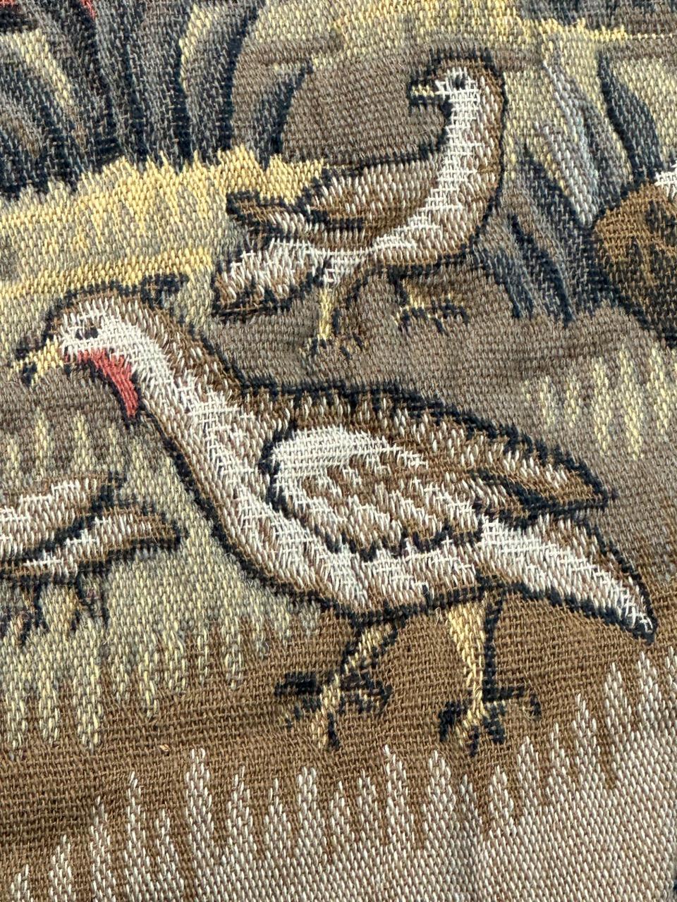 Schöner französischer Aubusson-Stil Jacquard-Wandteppich Mittelalterliches Design 