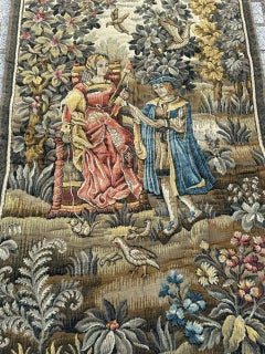Schöner französischer Aubusson-Stil Jacquard-Wandteppich Mittelalterliches Design " Lesen "