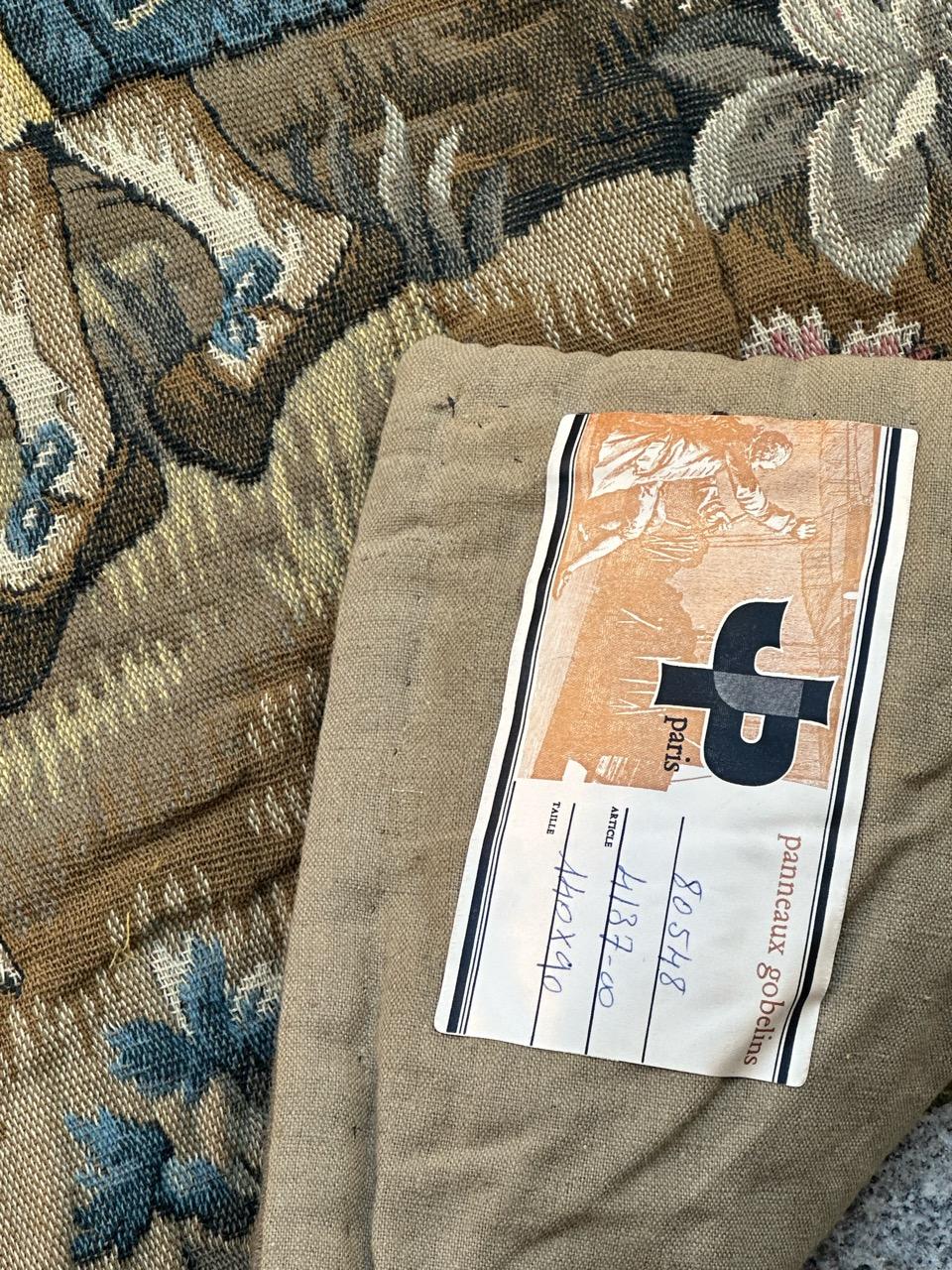 Schöner französischer Aubusson-Stil Jacquard-Wandteppich Mittelalterliches Design 