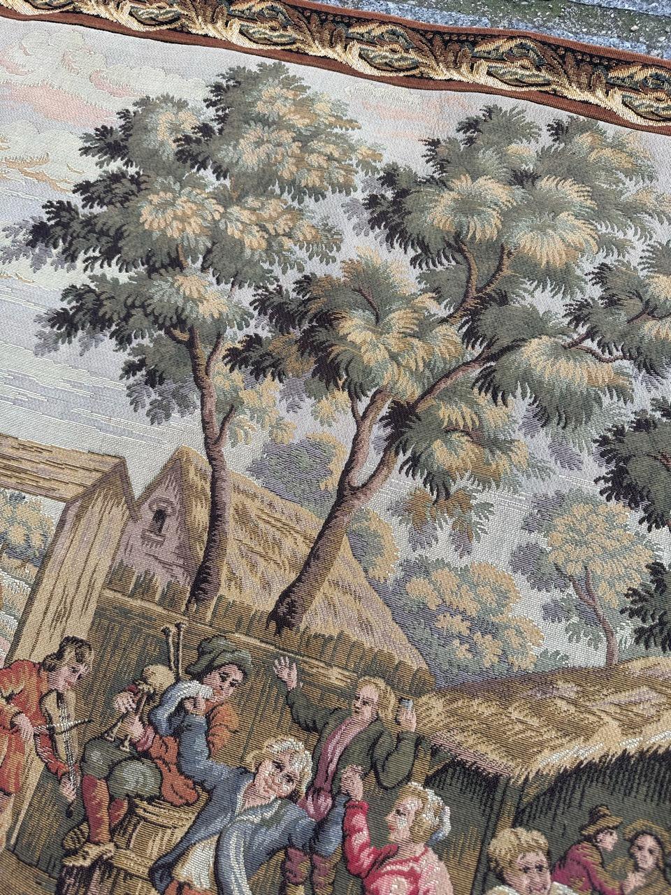 Bonito Tapiz Jacquard Estilo Aubusson Francés 