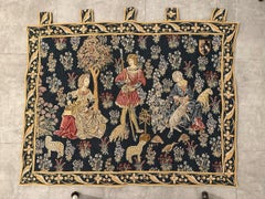 Bobyrug’s Nice French Aubusson Style Jaquar Tapestry