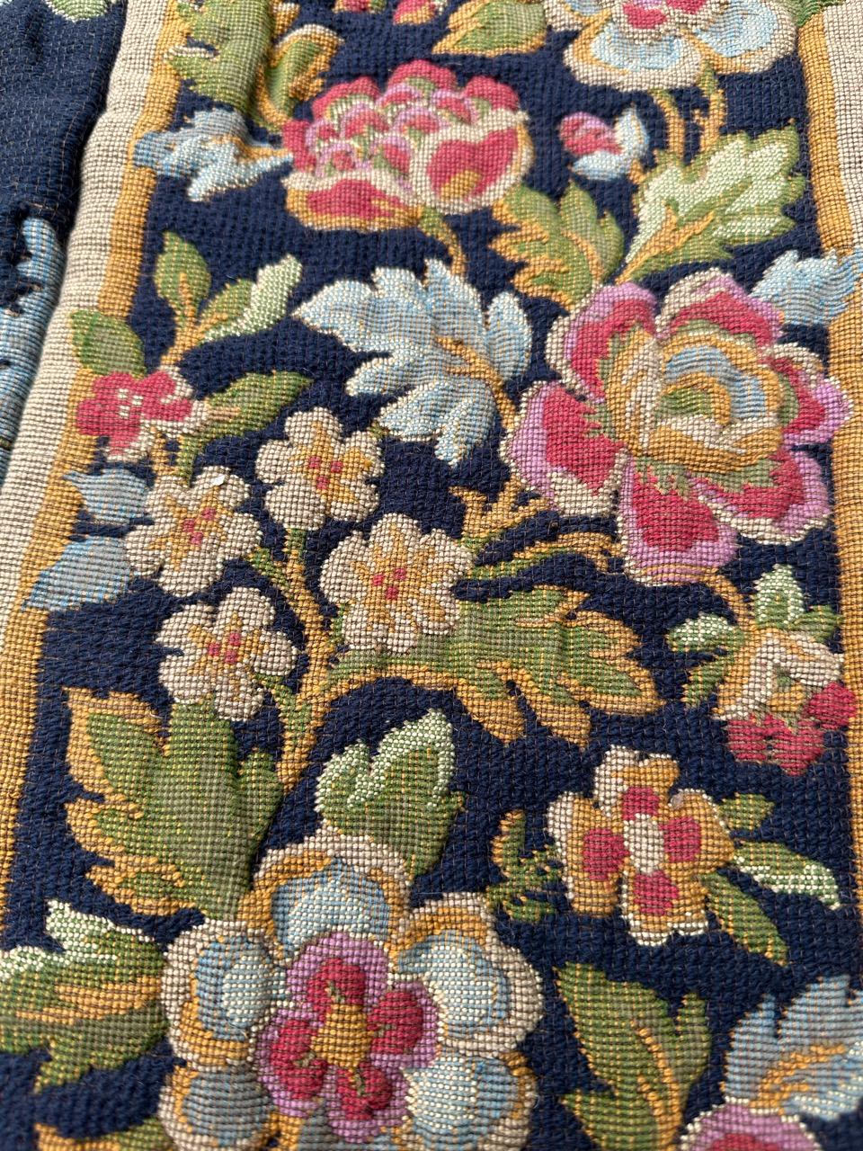 Schöner französischer Jacquard-Wandteppich im Aubusson-Stil im mittelalterlichen Design im Angebot 9