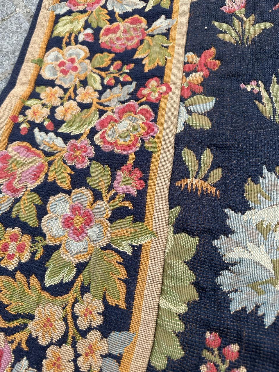 Schöner französischer Jacquard-Wandteppich im Aubusson-Stil im mittelalterlichen Design im Angebot 1