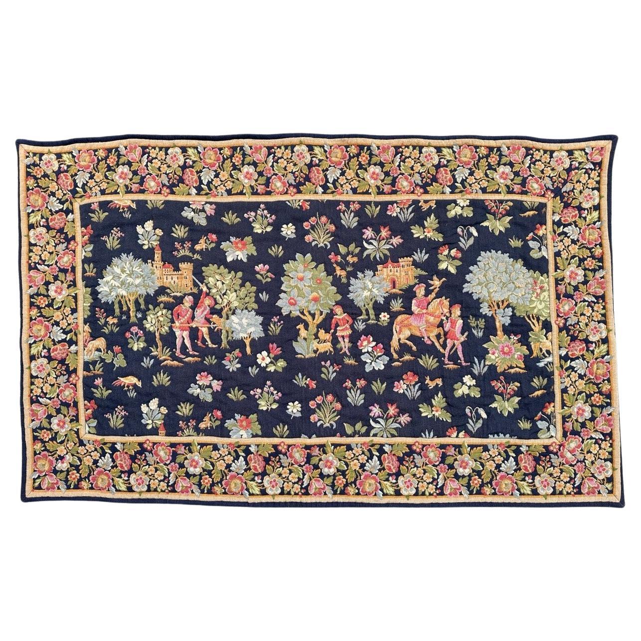 Nice French Aubusson Style Medieval Design jacquard Tapestry