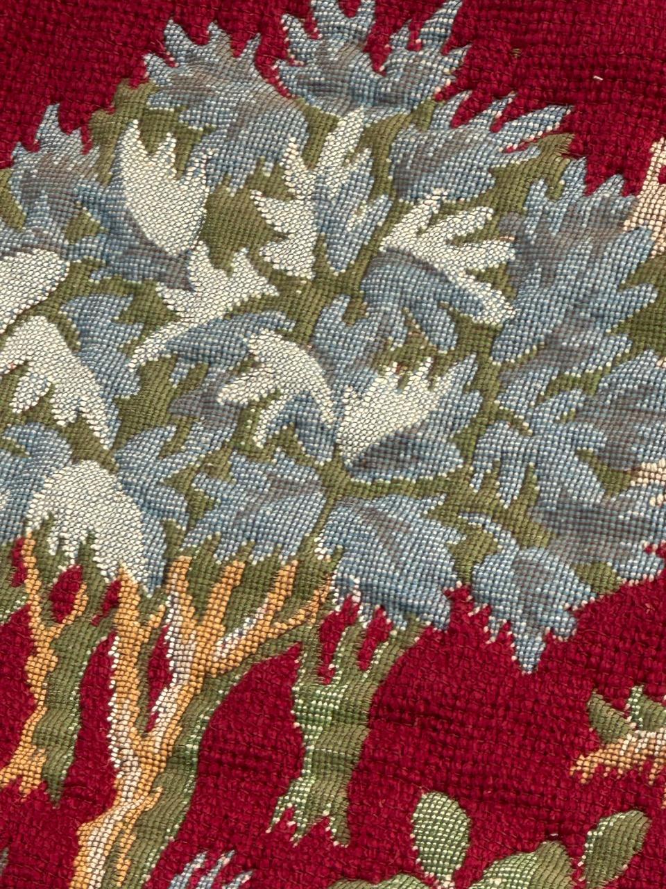 Nice French Aubusson Style Medieval Design Jaquar Tapestry For Sale 6