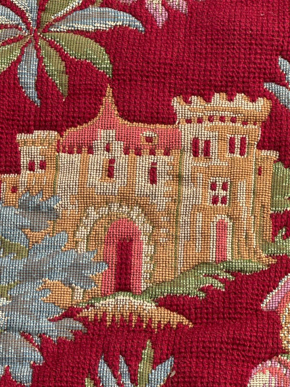 Nice French Aubusson Style Medieval Design Jaquar Tapestry For Sale 10