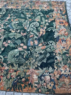 Nice French Aubusson Style screen printed by hand tapestry