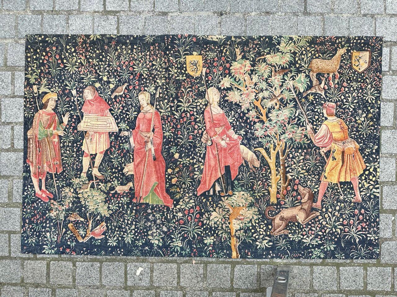 Bobyrug's Nice French Hand gedruckt mittelalterlichen Design Wandteppich