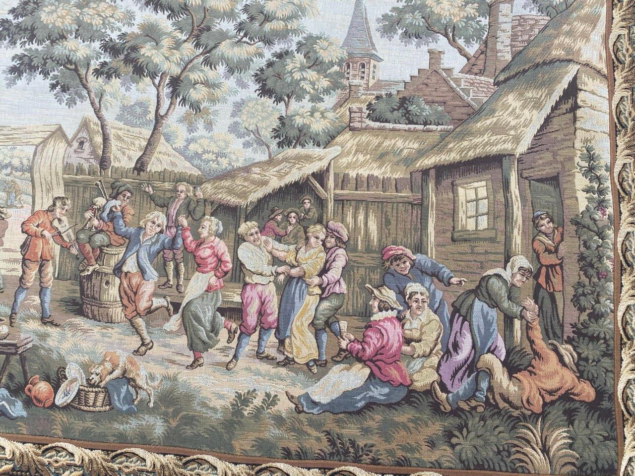 Bonito Tapiz Francés Jaquar Gobelin Estilo Aubusson en venta 9