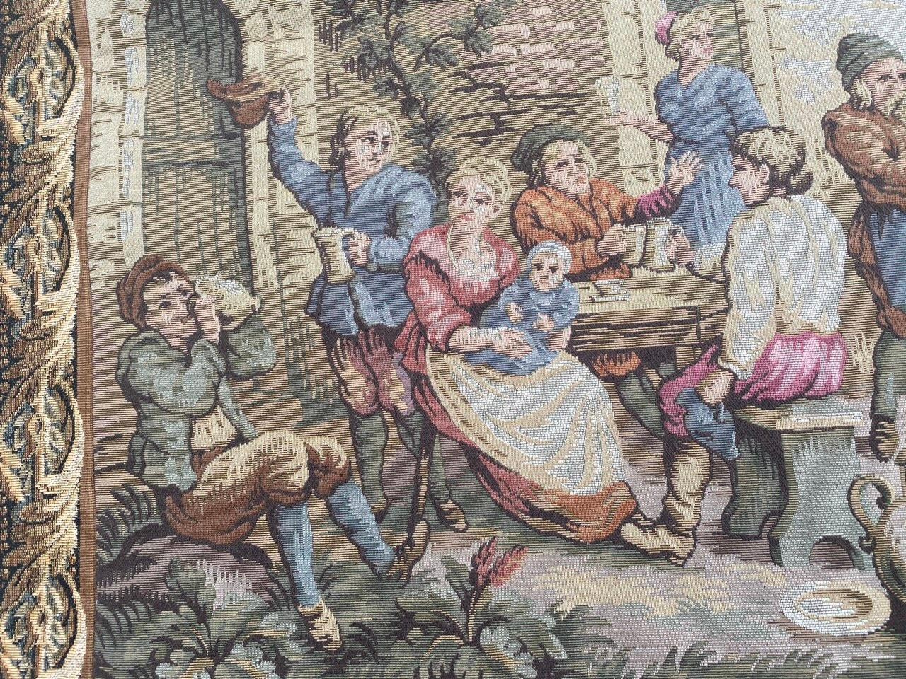 Bonito Tapiz Francés Jaquar Gobelin Estilo Aubusson en venta 13