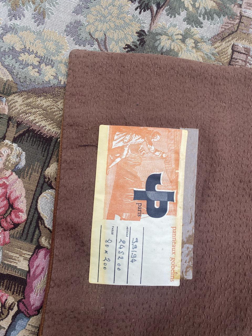 Bonito Tapiz Francés Jaquar Gobelin Estilo Aubusson en venta 14